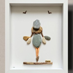 Personalised Pebble Picture - Friend Pebble Picture - Best Friend Birthday Gift - Birthday Gift For Her - Soul Sister Gifts - Stone art