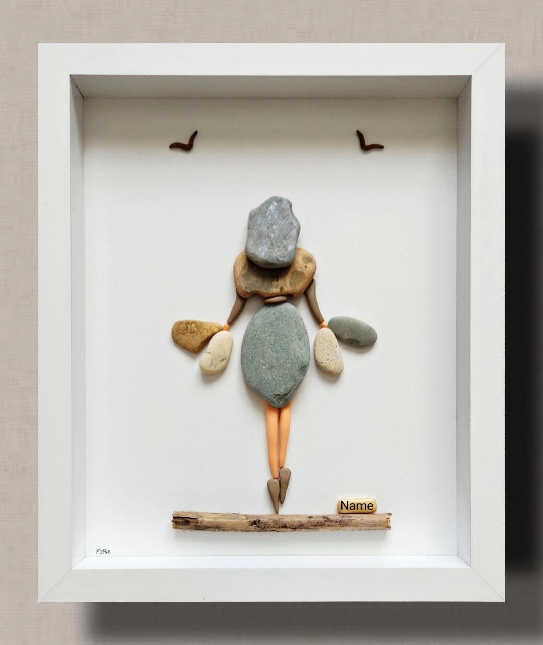 Personalised Pebble Picture - Friend Pebble Picture - Best Friend Birthday Gift - Birthday Gift For Her - Soul Sister Gifts - Stone art