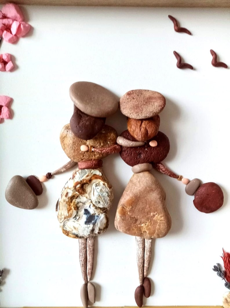 Best Friends Pebble Art Friends Rock Art Gift for Best Etsy