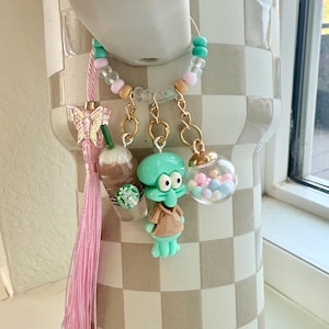 SpongeBob & friends x Starbucks water bottle charms!
