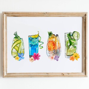 Cocktail Prints, Cocktail Wall Decor, Bar Cart Wall Art, Bar Cart Printable, Bar Prints, Bar Decor, Cocktail Drinks, Cocktail Art