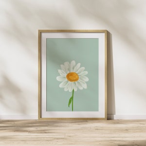 Daisy Print, Daisy Decor, Nursery Print, Girl Nursery Decor, Flower Wall Art, Daisy Printable, Daisy Wall Art, Girl Room Decor, Boho Print