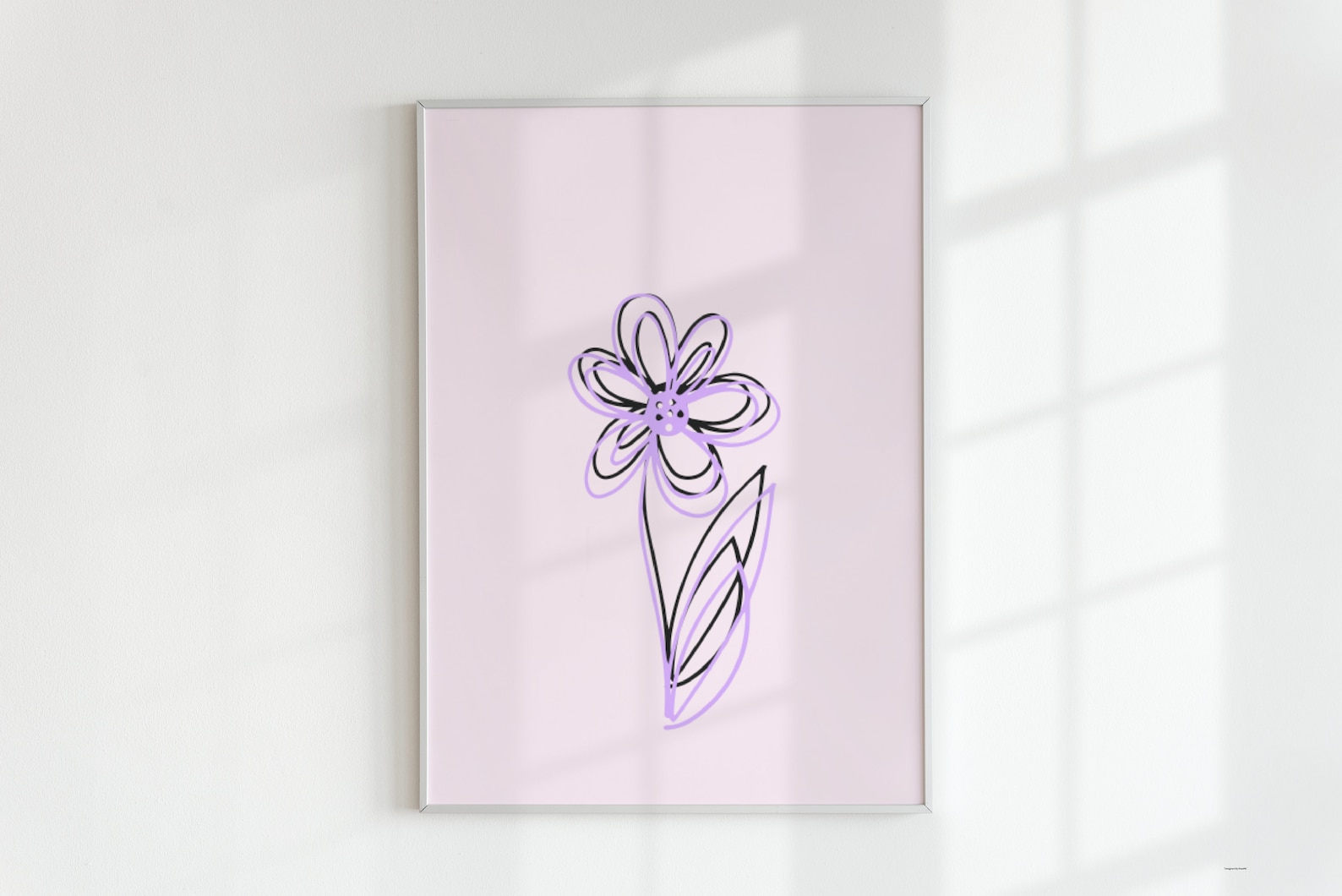 Flower Printable Flower Wall Art Print Neutrals Flower Wall Etsy