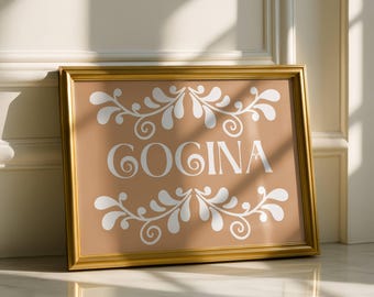 Cocina Kitchen Print, Culinary Wall Art, Chef Decor, Foodie Gift, Cooking Lover Print, Kitchen Art, Mexican Print, Cocina Wall Art, Cocina