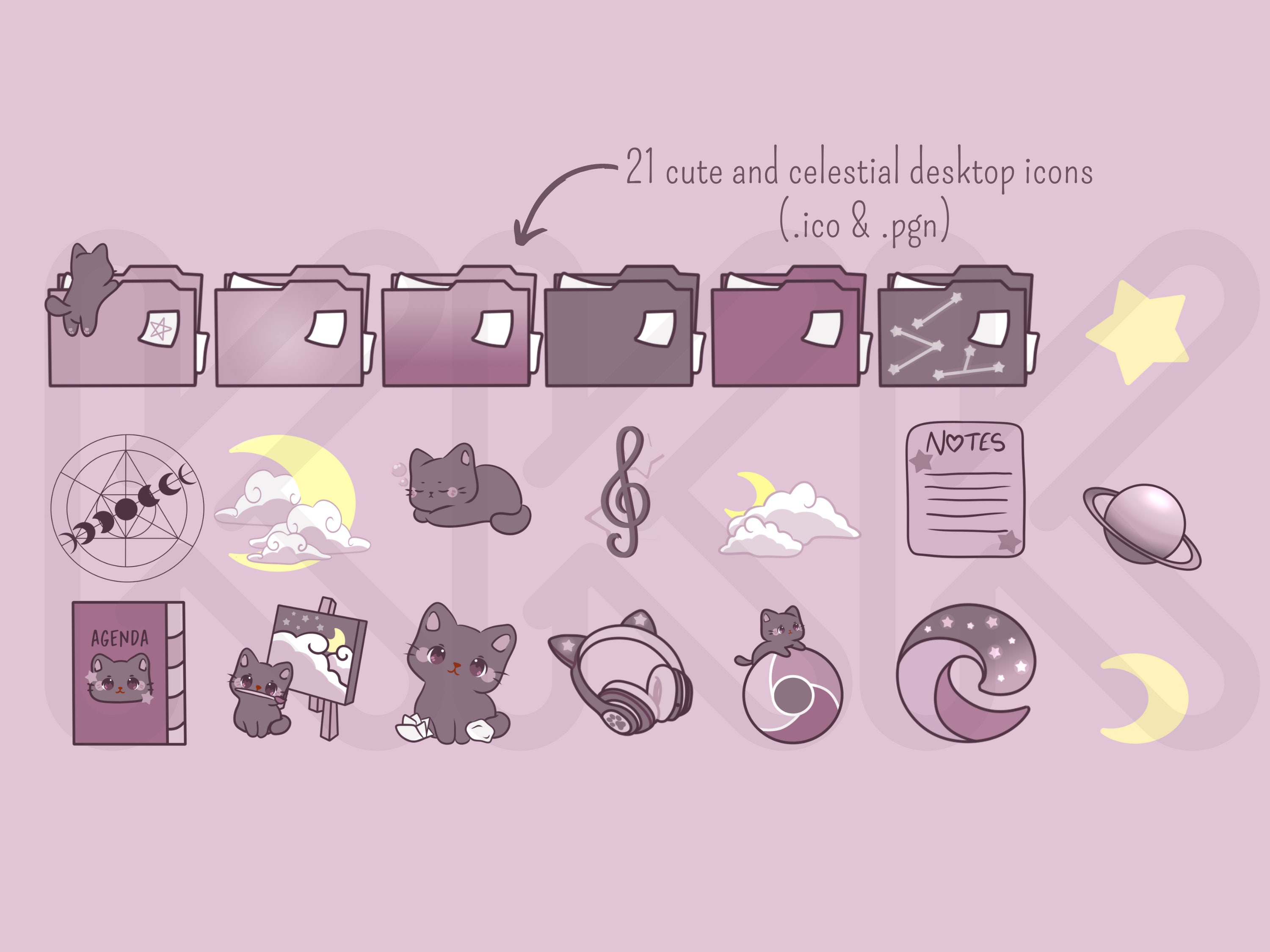 windows-and-mac-celestial-theme-cute-desktop-icons-and-wallpapers