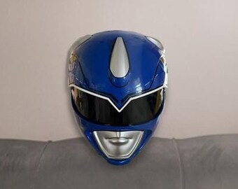 Blue Power Rangers Helmet Cosplay - Etsy