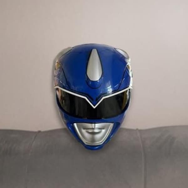 MMPR Blue Power Ranger helm cosplay 3D gedrukte fanart