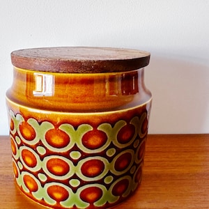 Vintage Hornsea Brontë canister jar  plain small