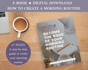 Morning Routine Ebook, Morning Ritual Digital Download, Morning Journal