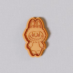 Labubu Cookie Cutter Stamp | Embosser and Cutter Set for Baking