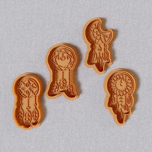 Bohemian Dreamcatcher Cookie Cutters | 3D Printed PLA Molds for Fondant, Clay & Baking (5-15cm)