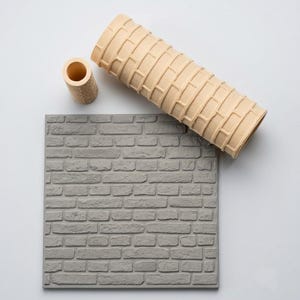 Brick Wall Texture Roller STL, Rustic Clay Stamp, Pottery Tool (Digital Download)