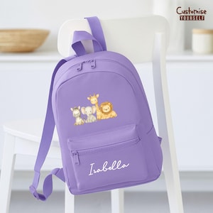 Sac à dos personnalisé, Cartables Safari, Sacs pour tout-petits, Cadeaux de rentrée scolaire pour enfants, Sac à dos pour chambre d'enfants animaux de safari