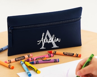 Personalised Name Pencil Case for Kids, Teachers School Pouch, Stationery Bags Back to School Gifts, Gift for Kids, First Day Of School Gift
