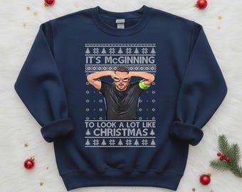 John McGinn Christmas Sweatshirt, Aston Villa Ugly Xmas Jumper, Football Fans Holiday Gift, Soccer Lover Christmas Top, Xmas Football Gifts