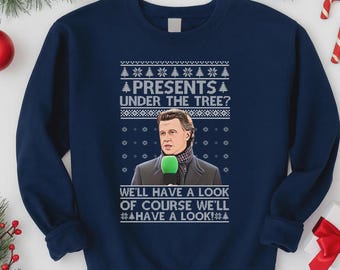 Steve Mcmanaman Ugly Christmas Sweatshirt, We'll Have a Look Xmas Printed Sweater, Soccer Lover Retro Gift Tops, Holiday Xmas Football Gift