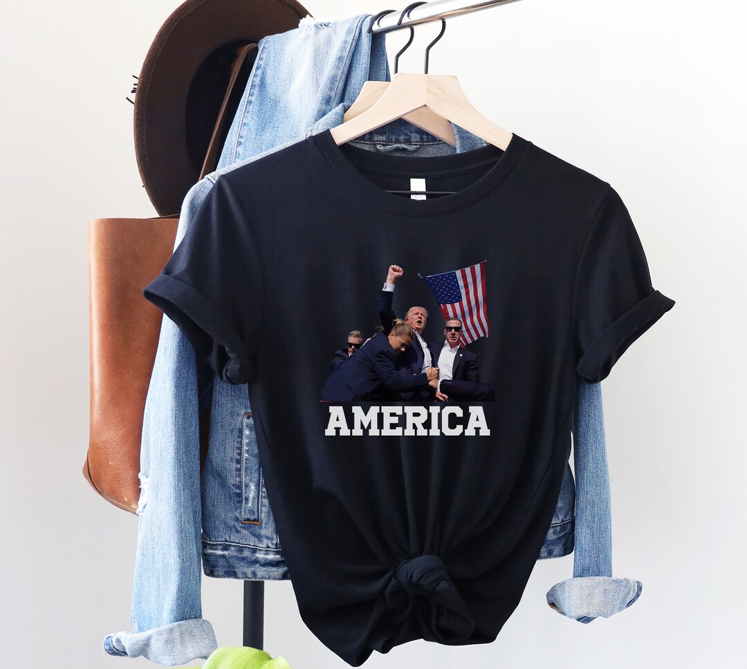 Donald Trump T-shirt, Trump Fight Tshirt, 2024 Election Rally Shirt ...