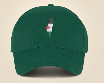Palestine Cap, Palestine Map Embroidered Hat, Palestine Baseball Snapback Cap, Public Solidarity for Gaza 5 Panel Hats, Muslims Adults Gifts