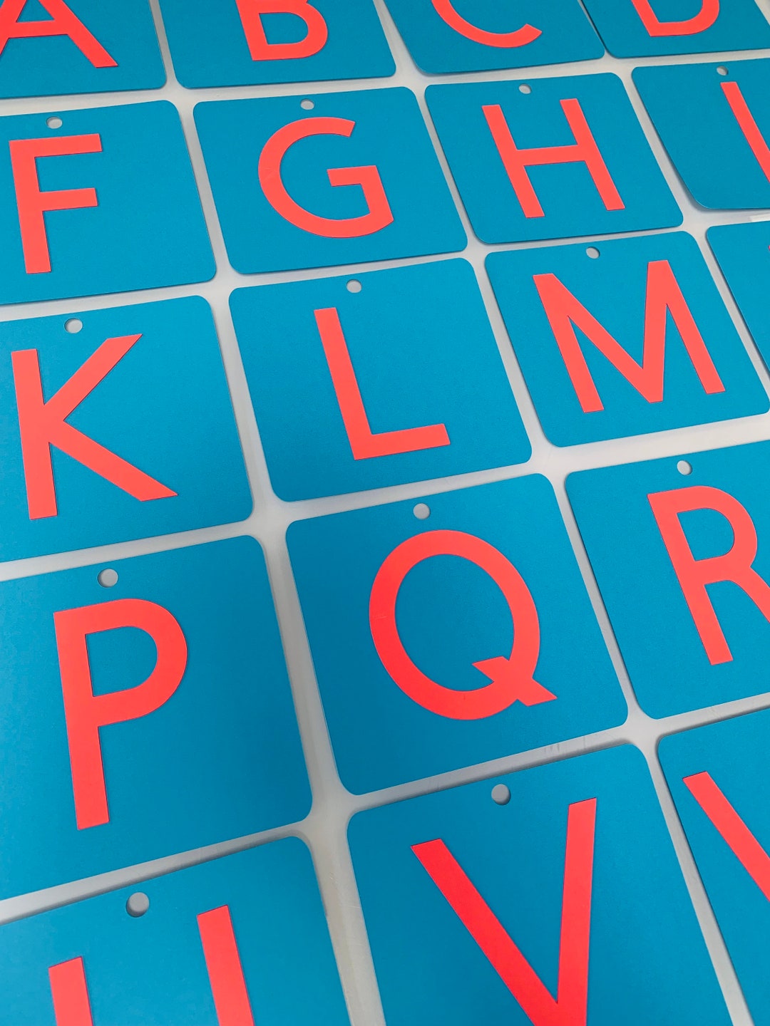 Die Cut FULL Alphabet Cardstock Letters Banner Bunting Etsy