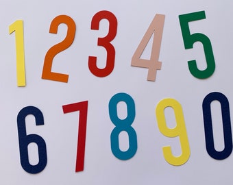 4" Inch Tall Numbers, Die Cut Cardstock Paper, Learning, Crafts, Banners, Maths, Classroom, Displays, Company, Arithmetic, Cutouts