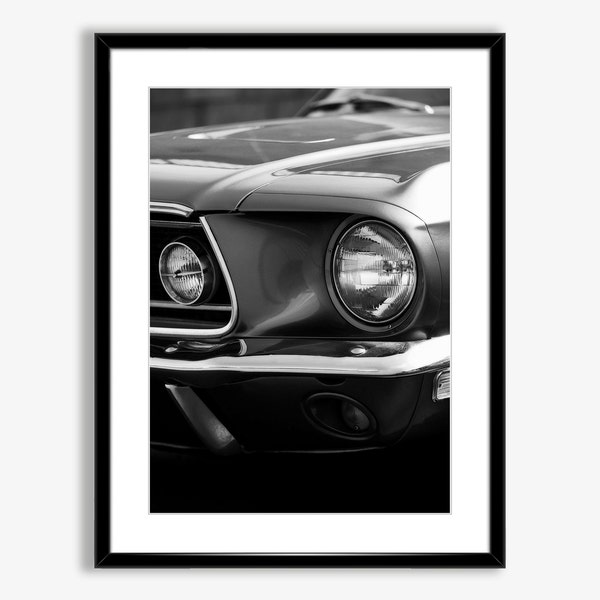 Ford Mustang Poster Digital Download,Ford Mustang Wall Decor,Old Car Print,Classic Car Wall Art,Car Photography,Vintage Car Poster,Car Art