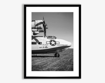 Airplane Print Instant Download,Cargo Plane Poster,Black and White Airplane Wall Art,Office Wall Art,Plane Photograph Art,Digital Download