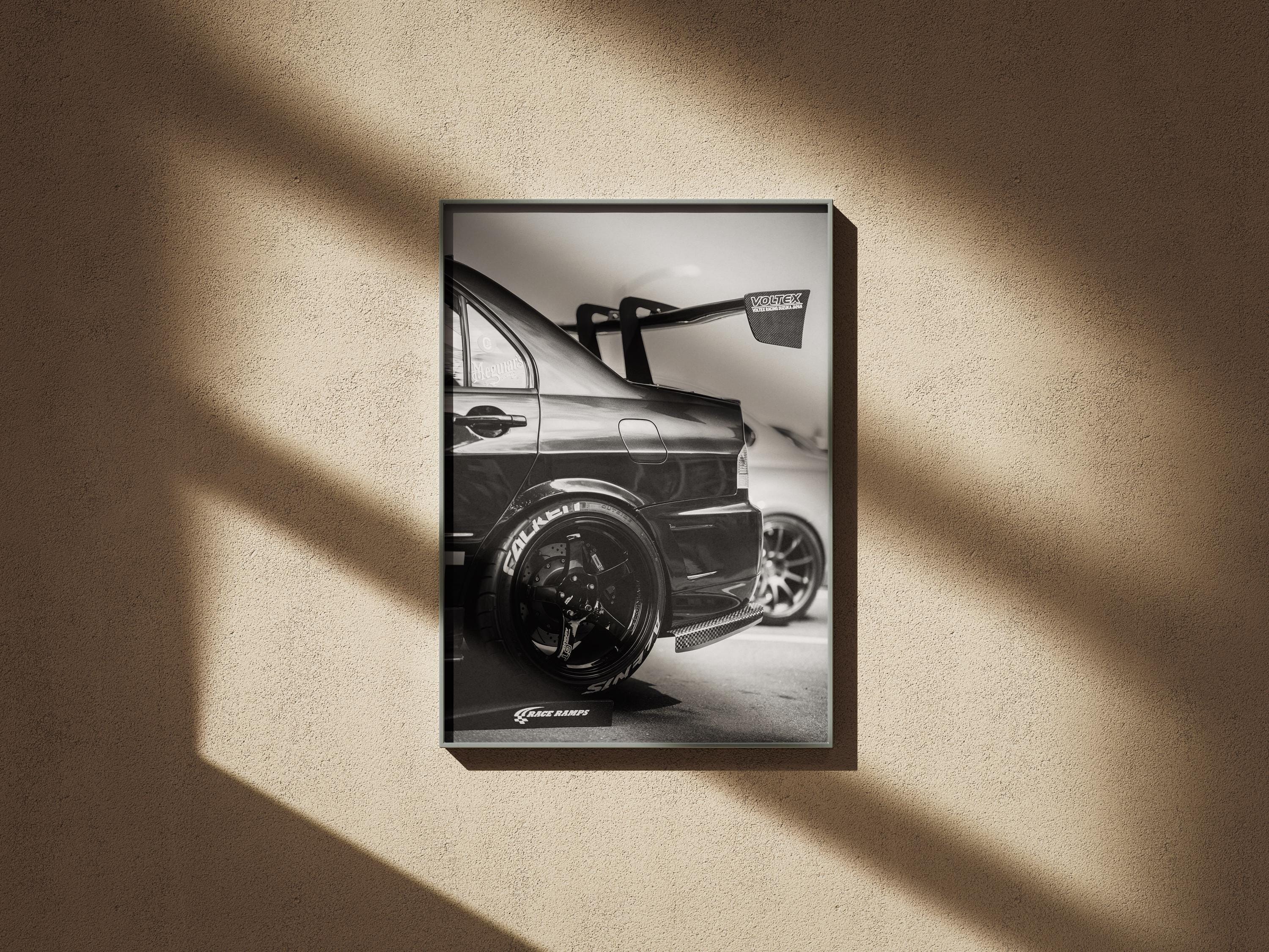 Evo 7 Poster, JDM Modified Car Print, Sport Car Wall Art, Garage Decor ...