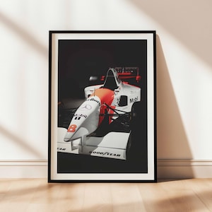 Retro McLaren F1 Race Car Poster: Formula 1 Wall Art (Digital Download