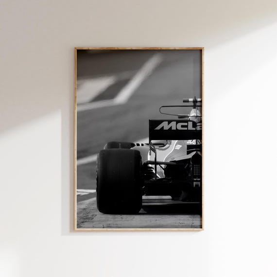 Poster McLaren MCL33 F1 – Art Pop, 20x30 Pouces, Décoration Murale Voiture