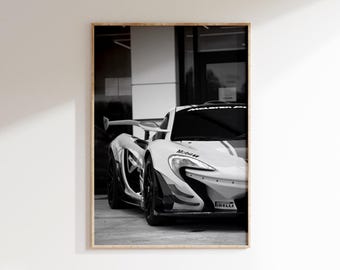 Printable Mclaren Wall Art, Supercar Poster, Car Photography, Man Cave Decor (Digital Download)