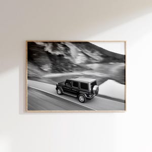 Mrcds G Wagon Poster Digital Download,Mrcds G Class Drive Poster,Mrcds Wall Art,Luxury Car Poster,Black and White G63-Amg Print,Garage Art