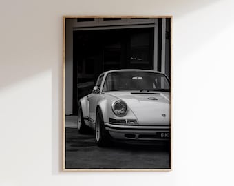 Vintage Prsch 911 Poster,German Sport Car Print, Iconic Retro Car Photography,Automotive Art