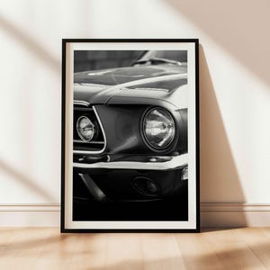 Ford Mustang-poster: vintage autofotografie muurkunst (digitale download)
