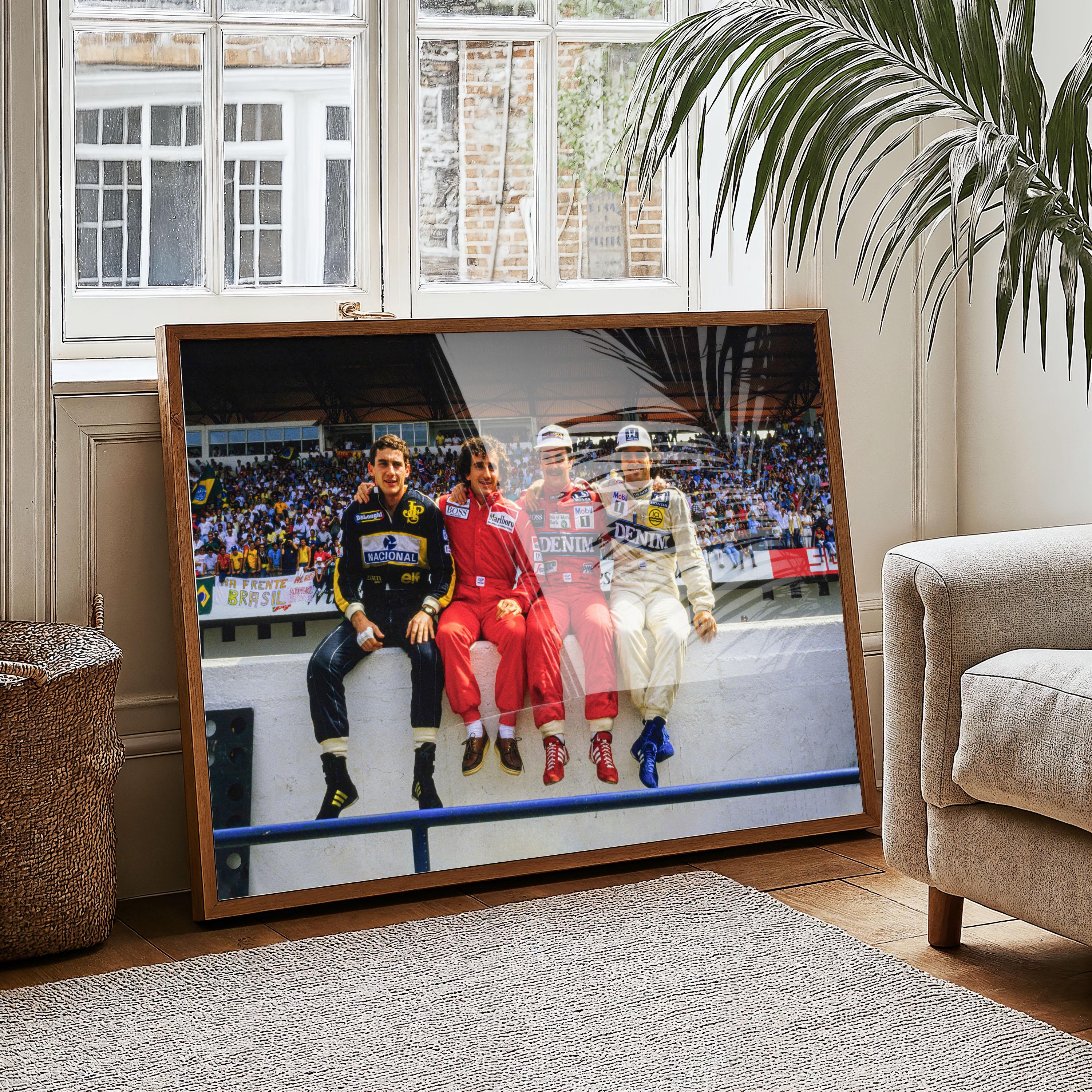 F1レジェンドドライバープリント、セナ、プロスト、マンセル