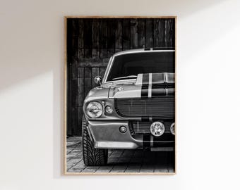 Pôster do Shelby GT500 Mustang 1967: Clássico Muscle Car Americano (Download Digital)