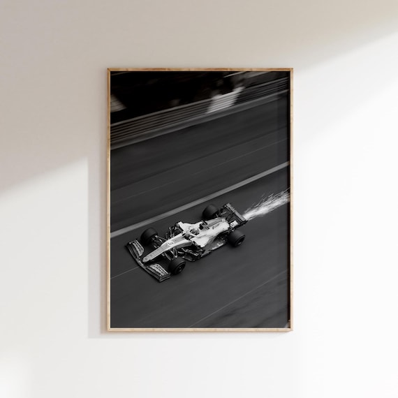 Mclaren F1 Monaco Poster, F1 Wall Art, Formula Racing Sparks, Daniel Ricciardo (Digital Download)