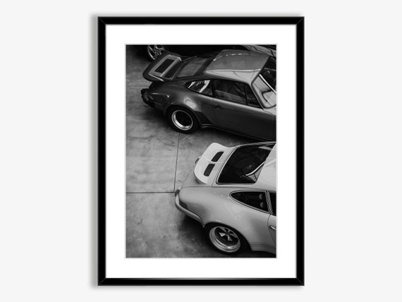 Vintage Porsche 911 France Sports Cars Racing Poster