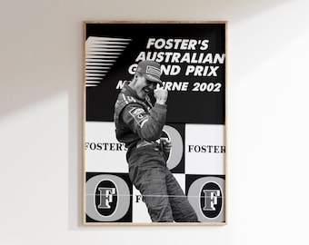 Schumacher Australian GP Winner F1 Poster: Ferrari Formula One Art (Digital Download)