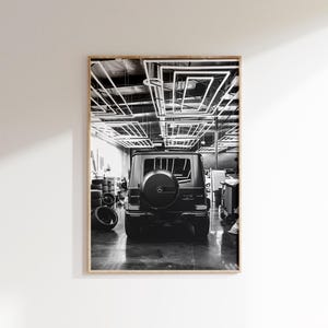 Mrcds G63 Rear View Poster,Mrcds G Wagon Print,Black and White Mrcds Wall Art,Car Wall Decor,Luxury Wall Art,Amg Jeep Poster,Garage Decor