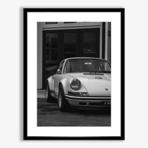 Deutscher Sportwagen Druck Digitaler Download, Vintage Car Poster, kultige Auto Poster, schwarzweiße Oldtimer Wandkunst, altes Auto, Auto-Liebhaber-Geschenk
