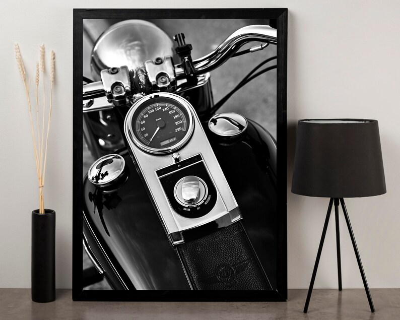 Motorcycle Poster Digital Download,black and White Motorcycle Photography,motorcycle Wall Art ...