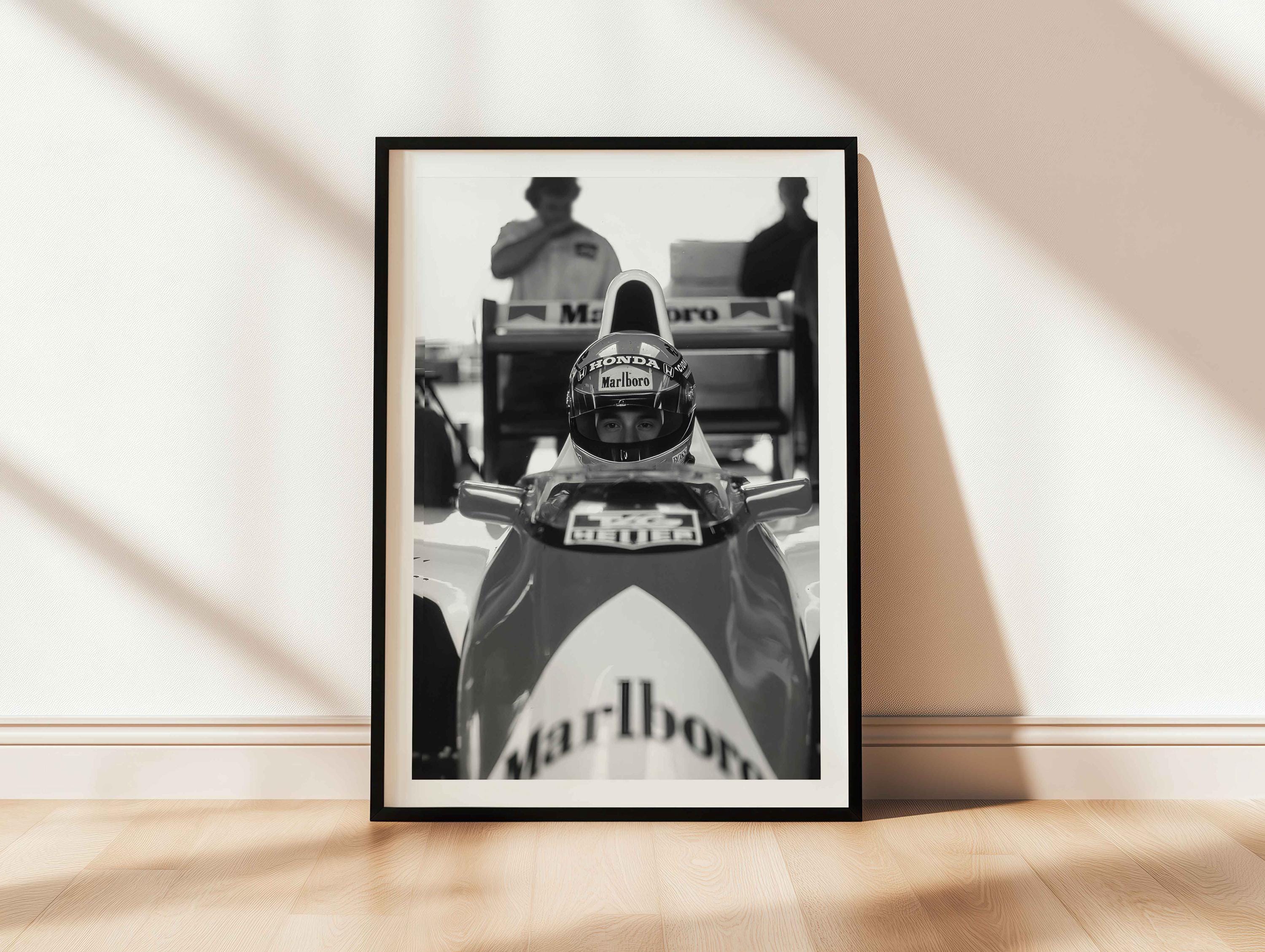 Ayrton Senna Poster: F1 Wall Art, Legend Formula1 Driver Print, Race Car (Digital Download)