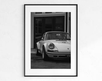 Vintage Prsch 911 Poster,German Sport Car Print,Vintage Car Photography,Automotive Art