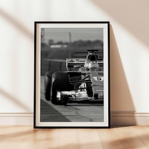 Ferrari Formula 1 Race Car Poster: Vintage F1 Wall Art (Digital Download)