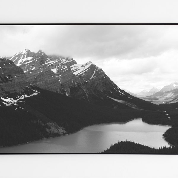 Black White Mountain Etsy