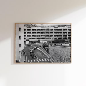 F1モナコグランプリ写真ポスターデジタルダウンロード、白黒F1プリント、F1モンテカルロプリント、レーストラックポスター、F1カー写真