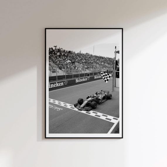 Ferrari F1 Poster, Racetrack Wall Art, Race Car Print, Sebastian Vettel (Digital Download)