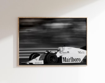 Póster de Niki Lauda, impresión vintage de carreras, arte mural de deportes de motor, pista de carreras