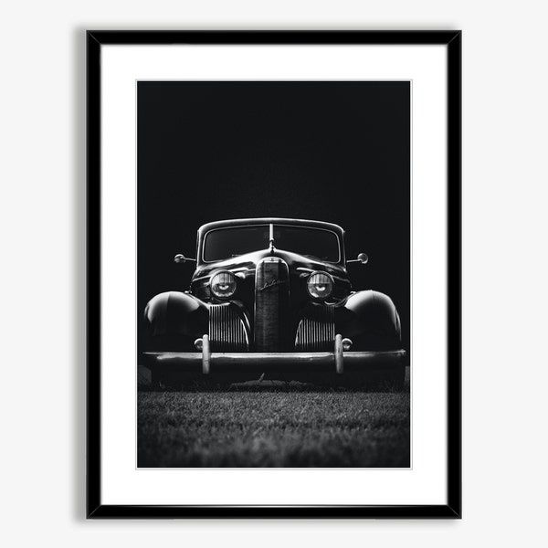 Old Timer Car Print,Digital Download,Vintage Car Poster,Vintage Wall Art,Antique Car Poster,Black and White,Car Photography,Instant Download