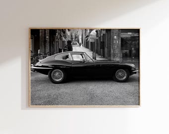 Jaguar E-Type Print, Vintage Car Poster, Classic Car Photography (Digital Download)